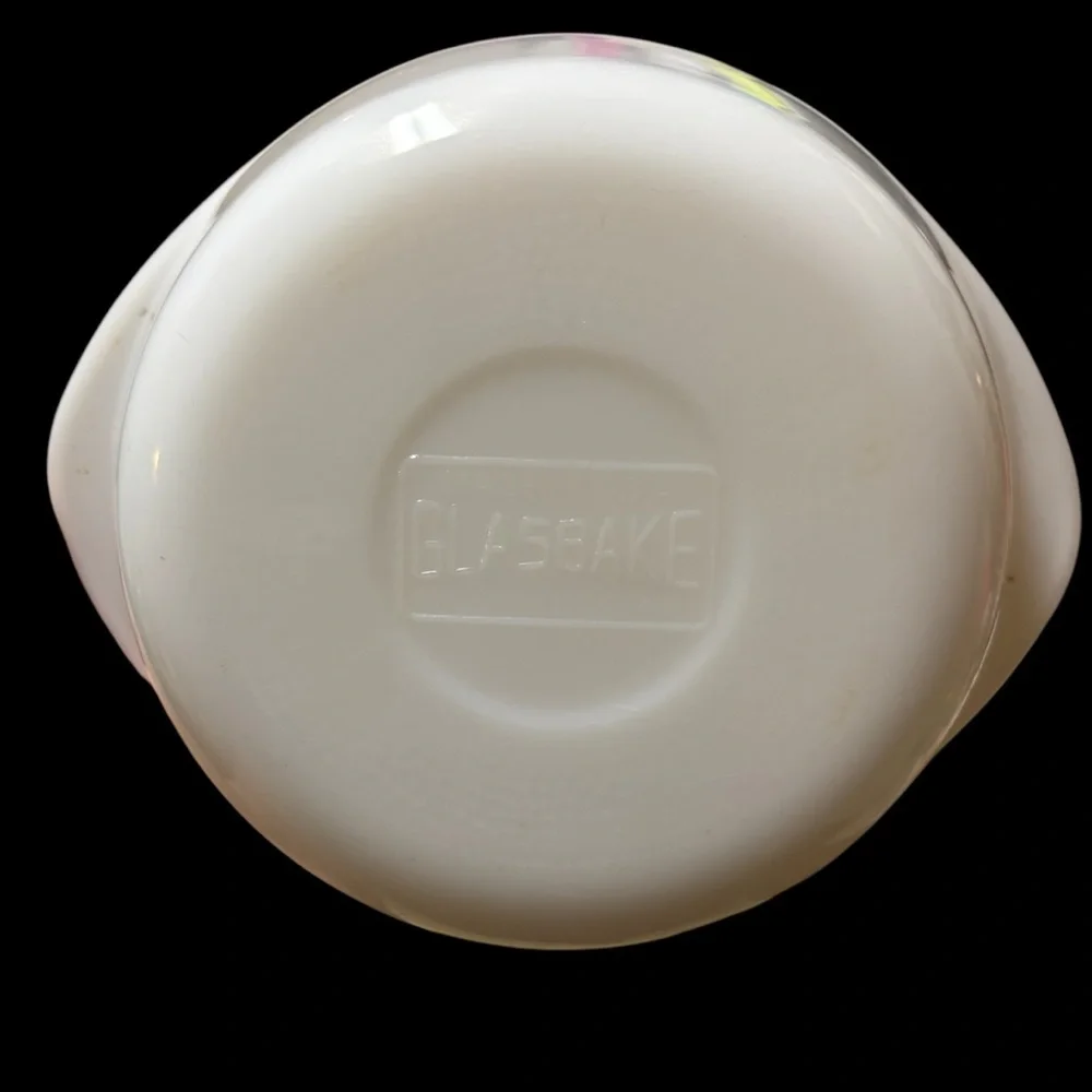 Glasbake milk glass